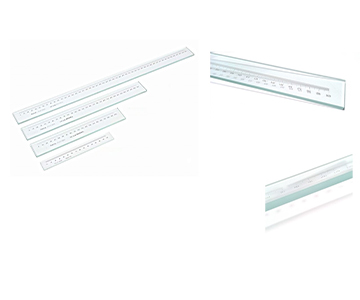 Glass line ruler